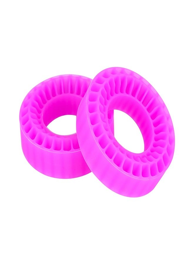VNUHV 4pcs Silicone Rubber Inserts 55mm 1.0" Wheel Tires for 1/24 1/18 RC Car Crawler SCX24 Fcx24 TRX4M Enduro24 (Pink) - Image 5